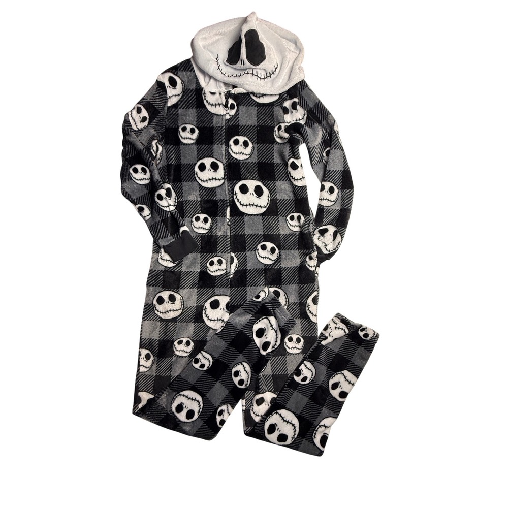 Disney Nightmare Before Christmas Jack Skellington Plaid Union Suit Small-2533